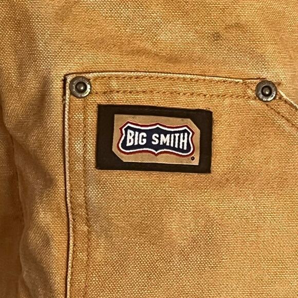 Vintage Canvas Chore Coat Mens XL Insulated Heavy Duck Cotton Workwear Tan - Picture 3 of 14